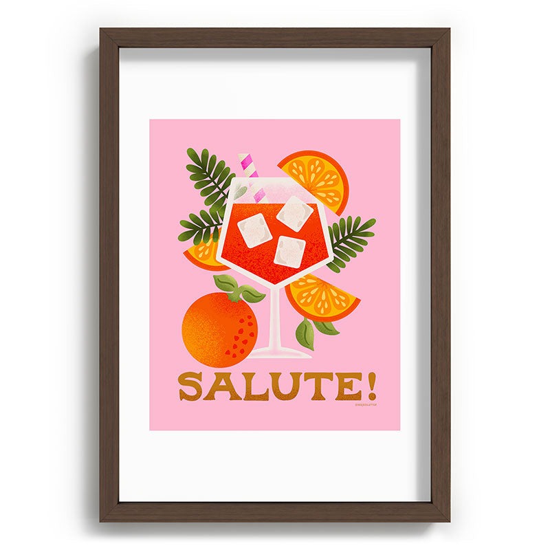 Jessica Molina Orange Spritz Recessed Framing Rectangle