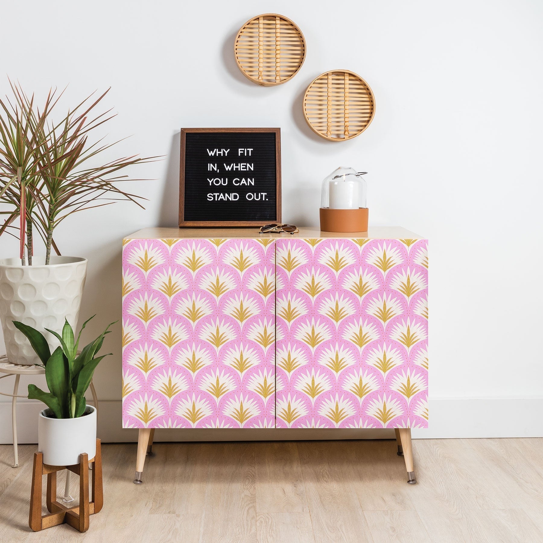Jennifer Labre Pink Palmetto Credenza