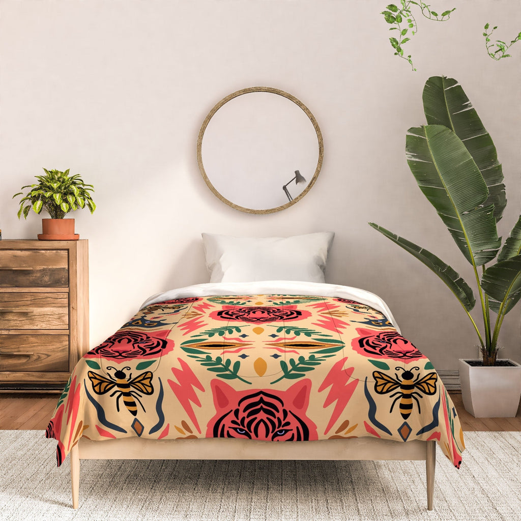 Design by Spark Tigress Queen Bee Comforter