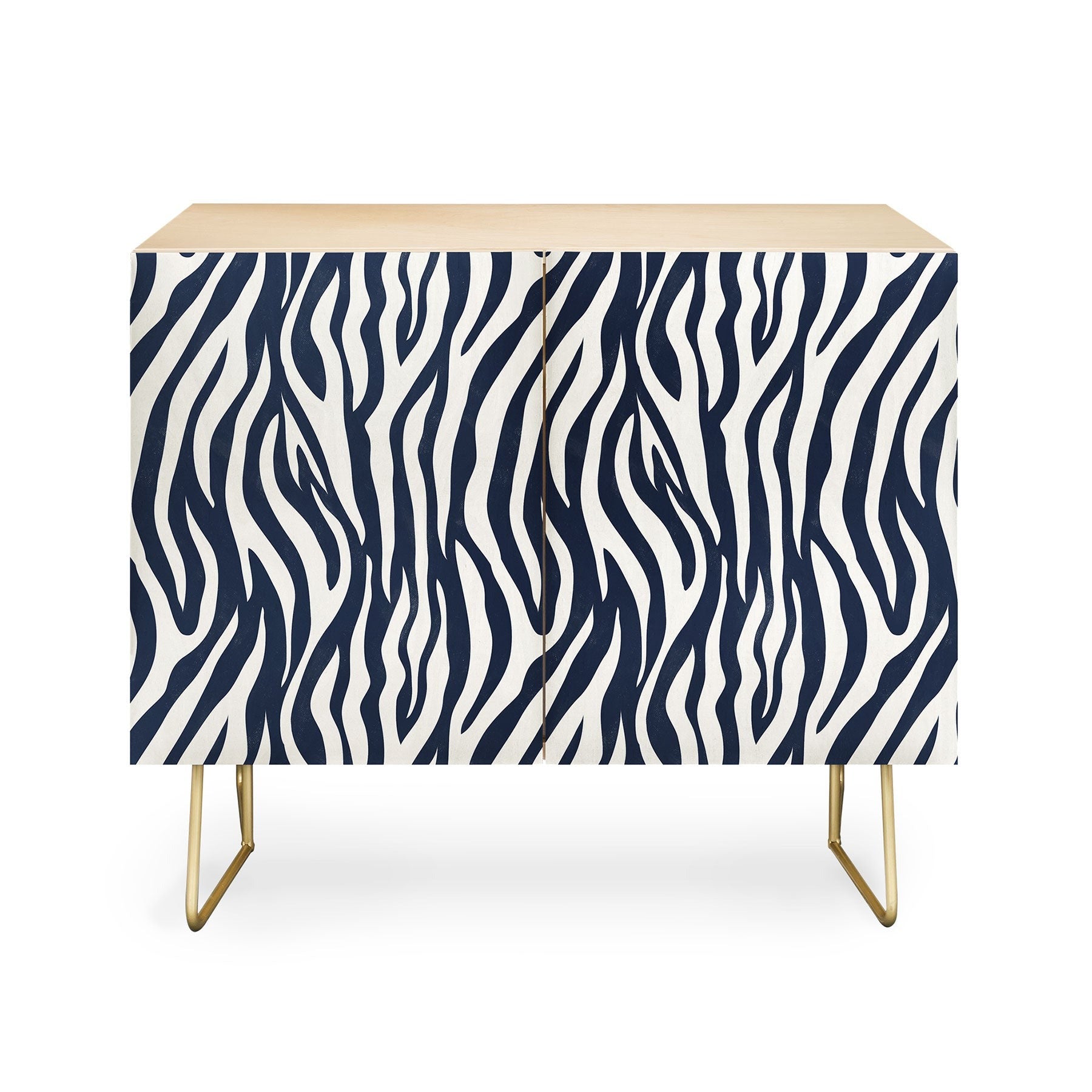 Avenie BR Navy Tiger Stripes Credenza