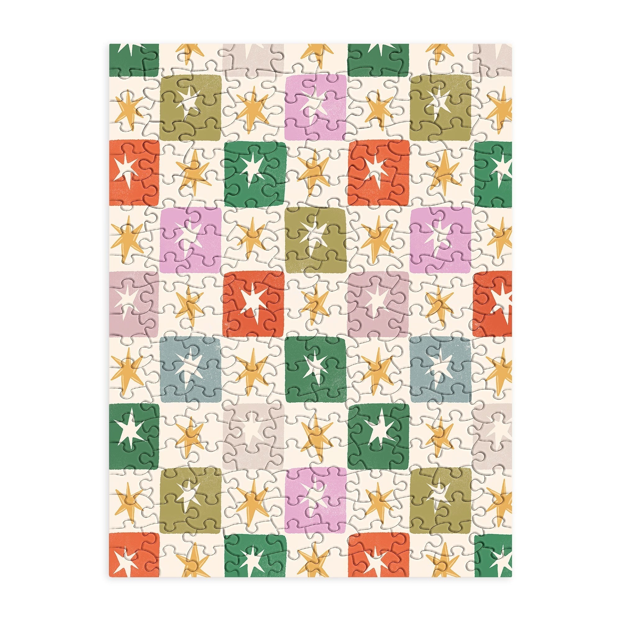 LouBruzzoni Retro Star Block Pattern Puzzle