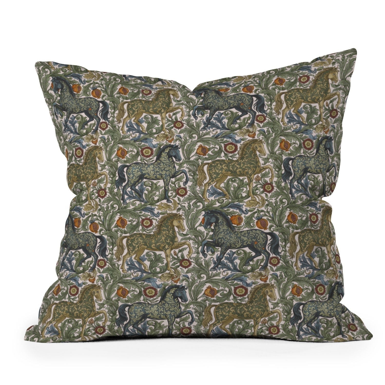 Marta Barragan Camarasa Renaissance Horse Garden Throw Pillow