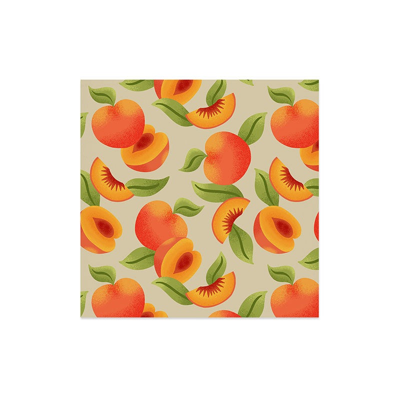 Jessica Molina Peach Pattern Art Print