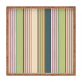 Marta Barragan Camarasa Colorful Stripe Delight Square Tray