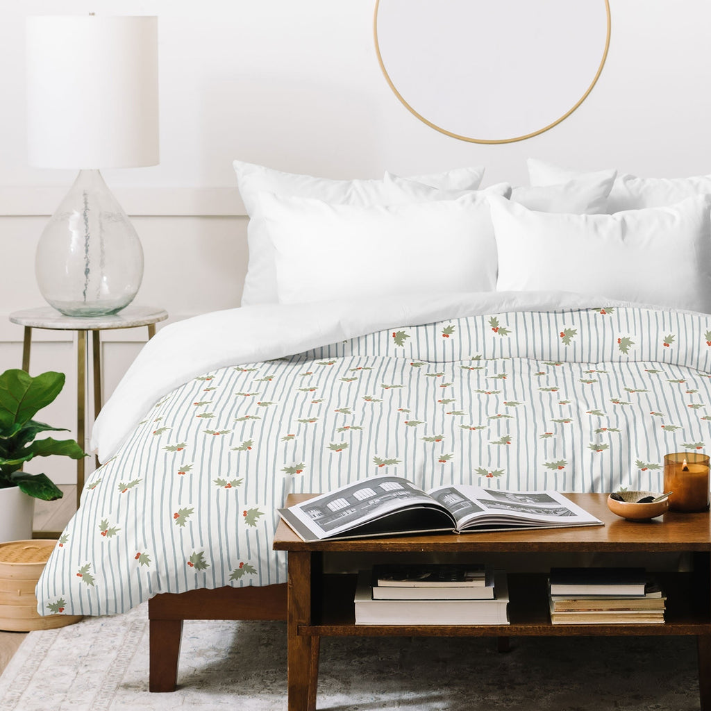 CoastL Studio Hand Drawn Holly Stripe Duvet Cover