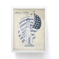 DENY Designs Liberty and Justice Woman Framed Mini Art Print