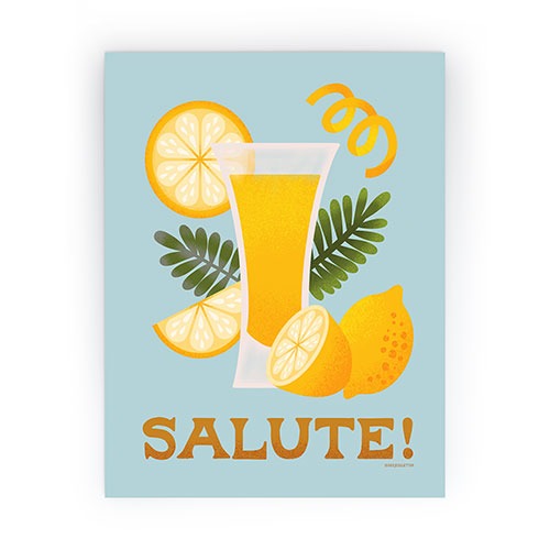 Jessica Molina Limoncello Cocktail Mini Art Print