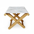Jacqueline Maldonado Watercolor Wood Grain Folding Stool