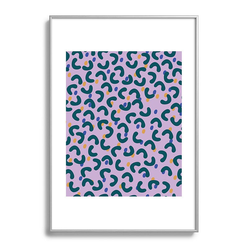 Camilla Foss Pebbles Mix Metal Framed Art Print