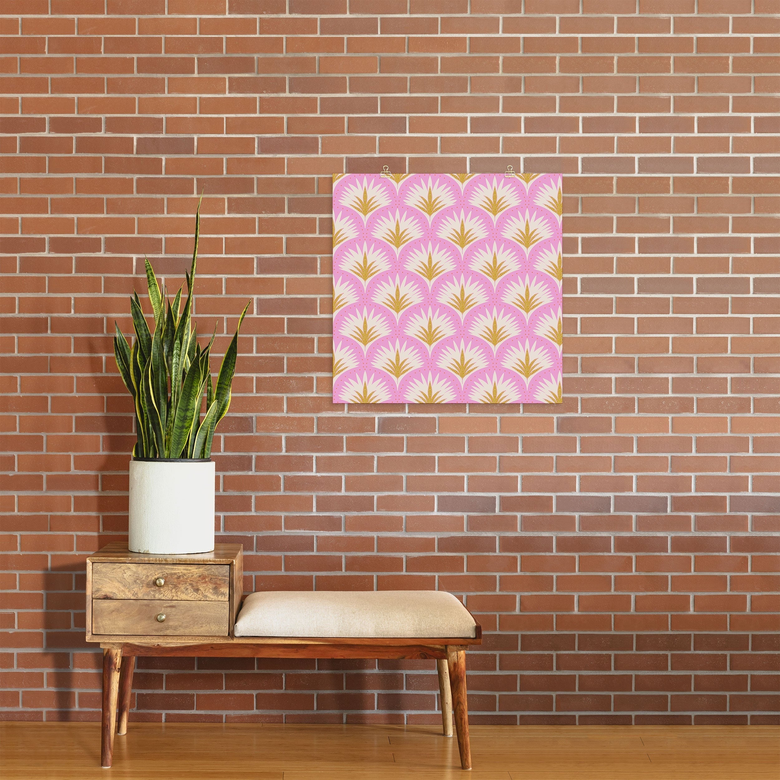 Jennifer Labre Pink Palmetto Art Print