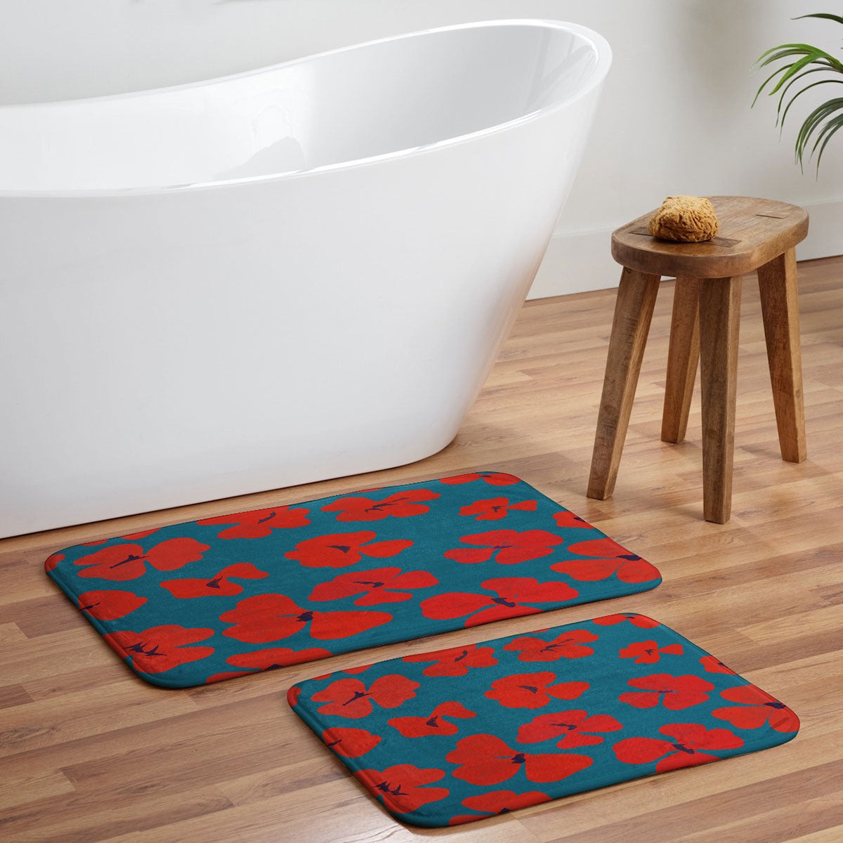 Garima Dhawan oxalis 1 Memory Foam Bath Mat