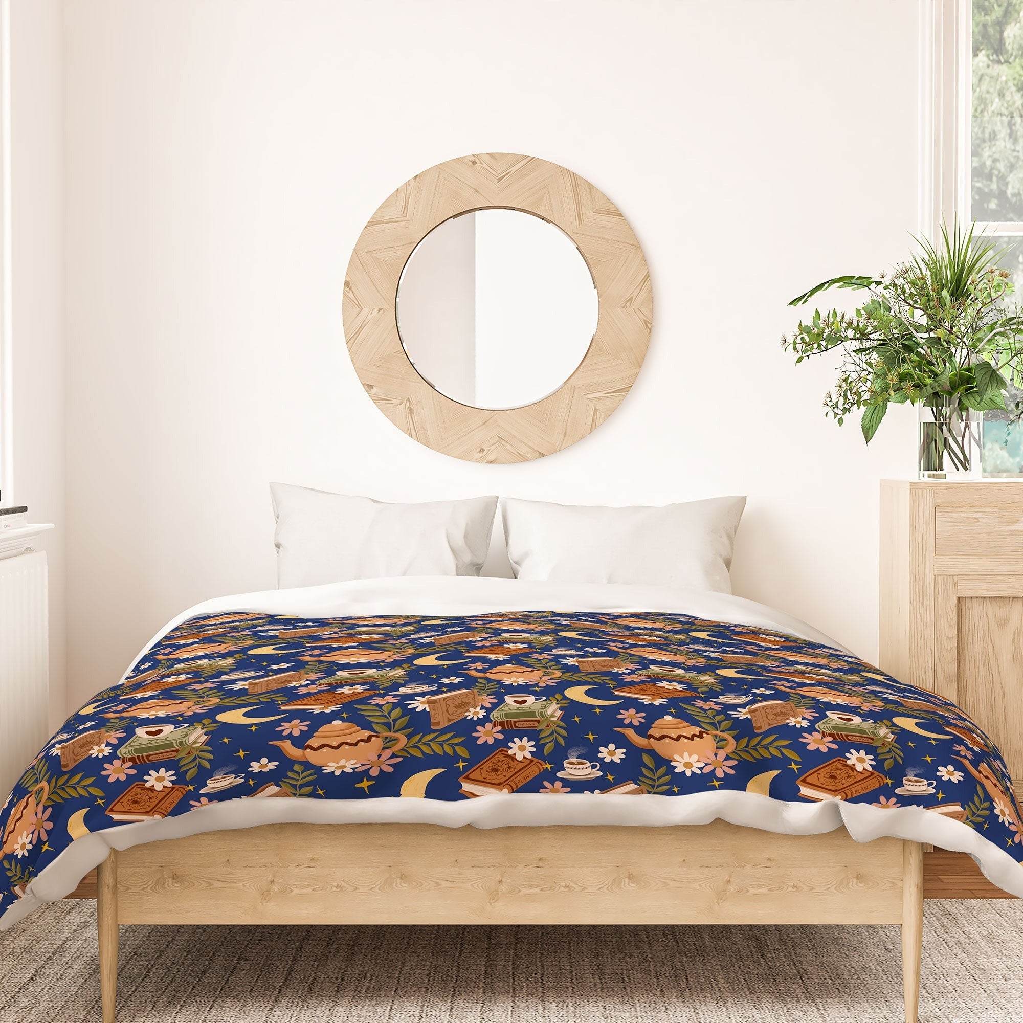 Avenie Moonlit Reading Nook II Duvet Cover