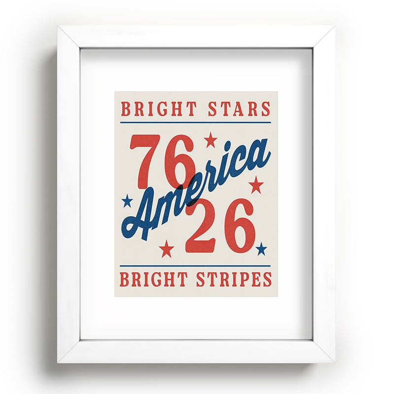 DENY Designs Bright Stars Bright Stripes Recessed Framing Rectangle