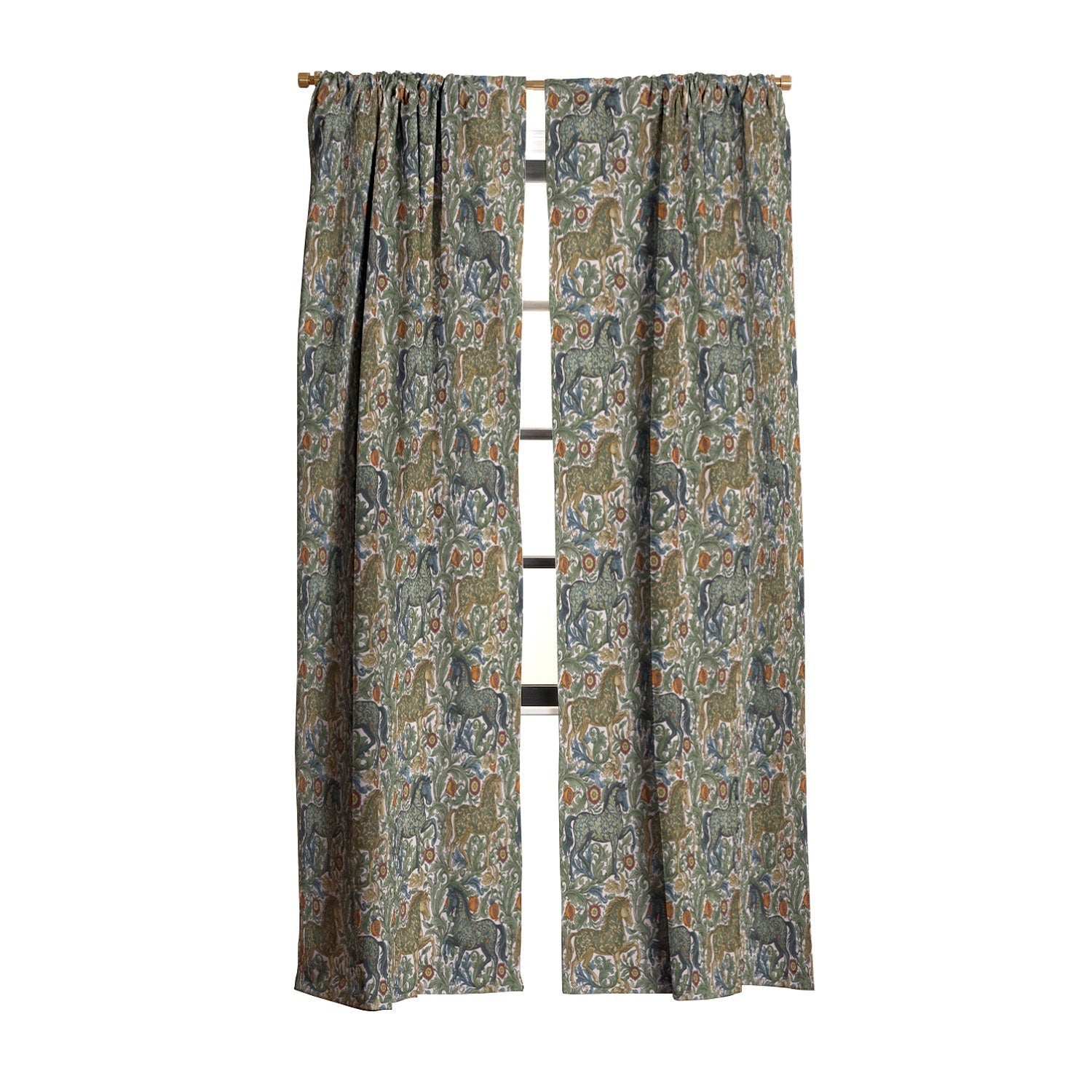 Marta Barragan Camarasa Renaissance Horse Garden Blackout Window Curtain