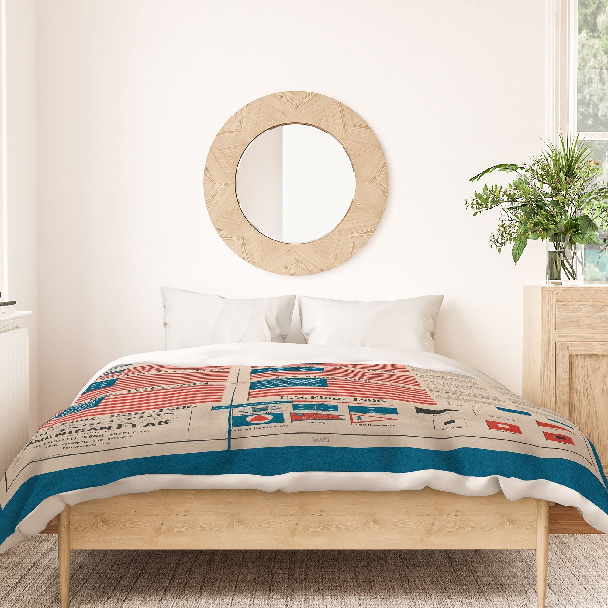 DENY Designs Goff s Evolution of the American Flag Duvet Cover