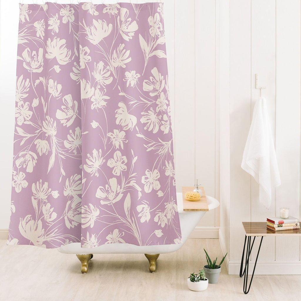 Gabriela Fuente Martine Lilac Shower Curtain