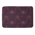 Little Om Pattern Little Moon plum Memory Foam Bath Mat