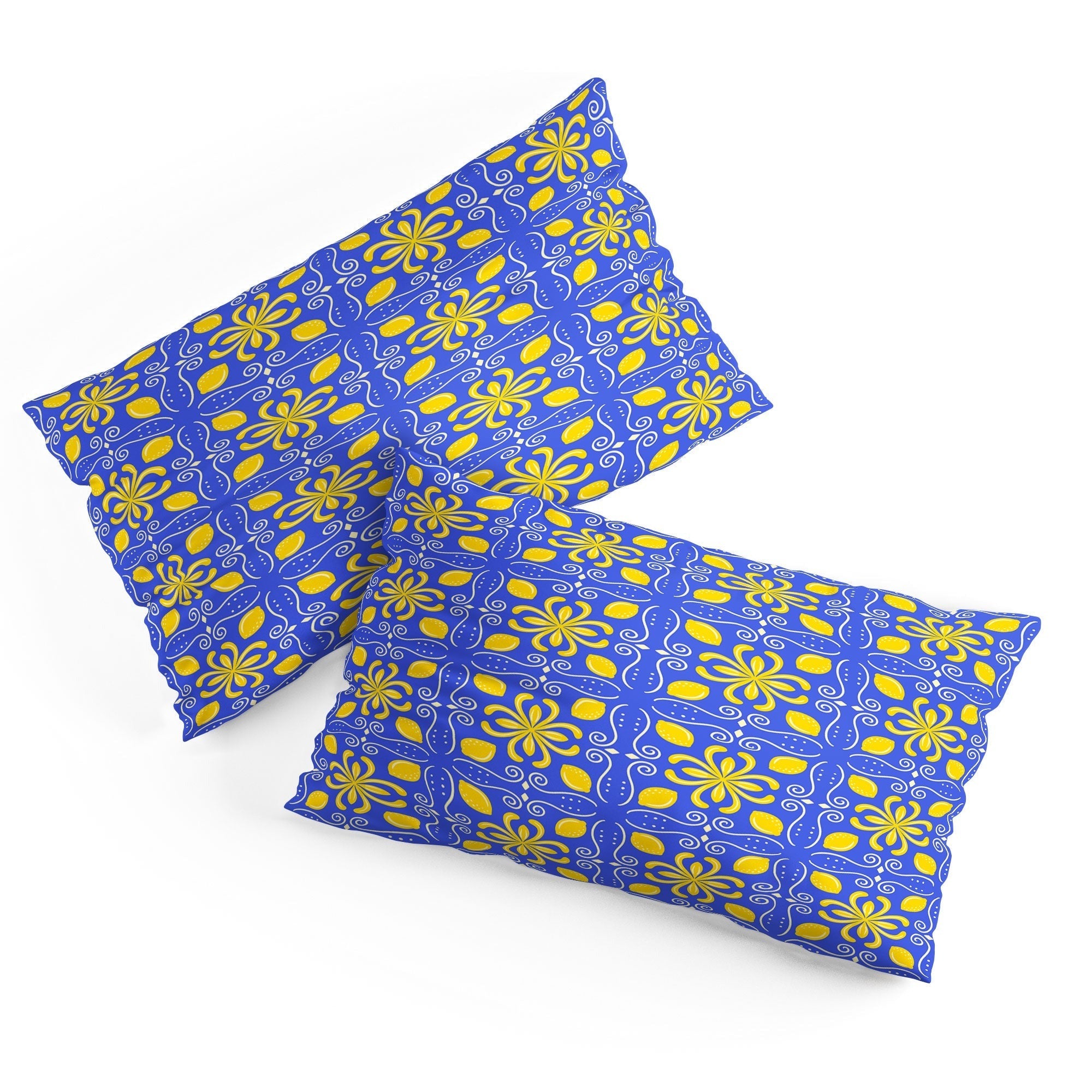 Design by Spark Dolce Vita Lemon Tile Pillow Shams