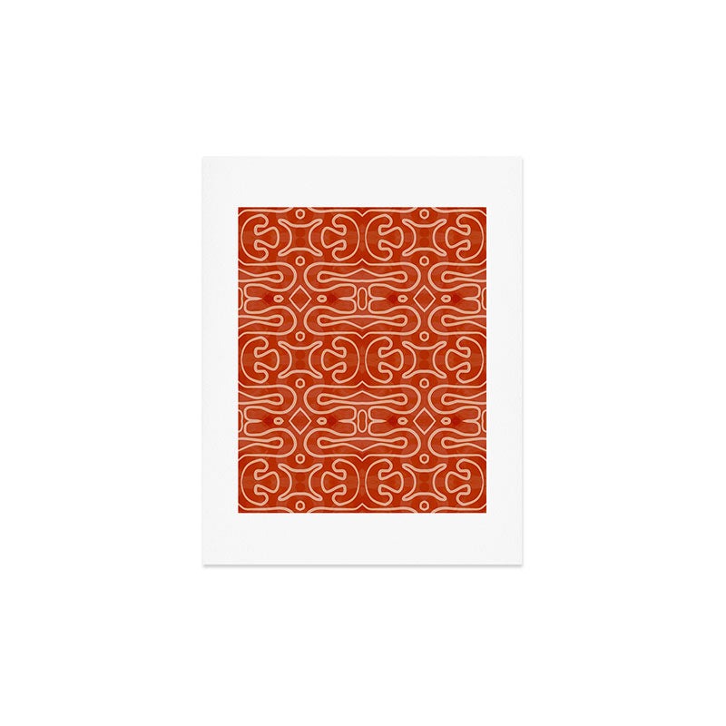 Mirimo Venexiana Burnt Orange Art Print