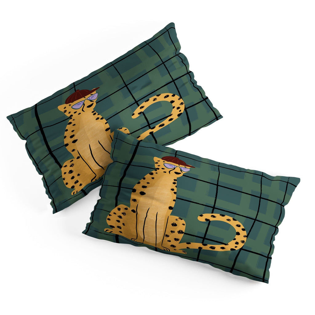 Design by Spark Cheetah Cool Cat Pillow Shams