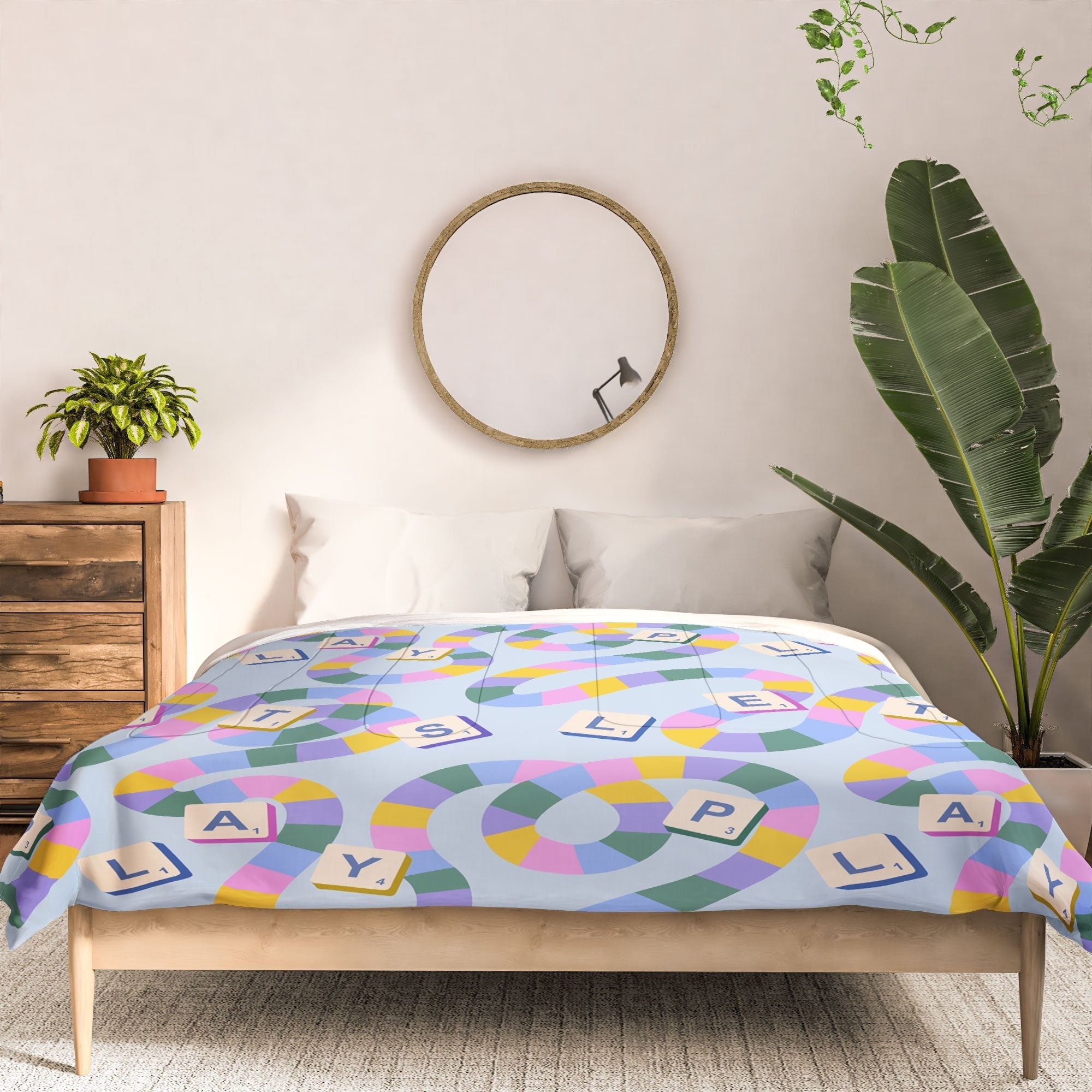 Design by Spark Scrabble Board Game Night Comforter