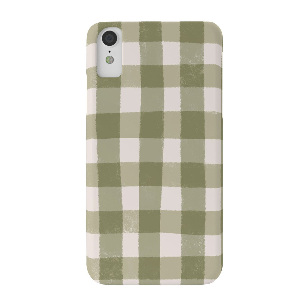Menina Lisboa Rustic Green Plaid Phone Case