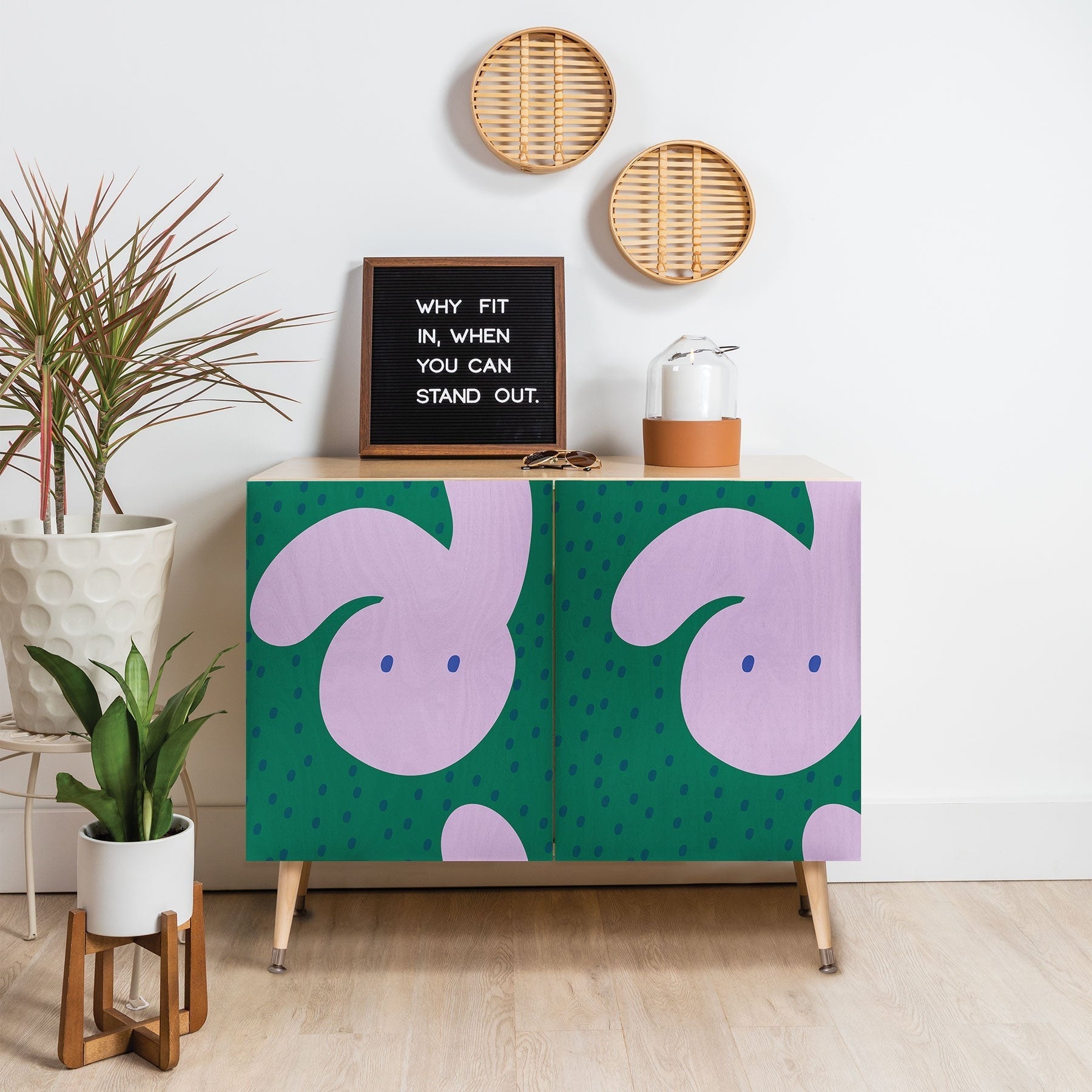 Camilla Foss Pebbles and Rabbit Credenza