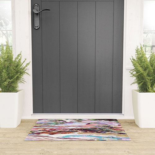 83 Oranges Sequin Haze Welcome Mat