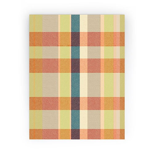 Marta Barragan Camarasa Retro Picnic Plaid Warm Tones Mini Art Print