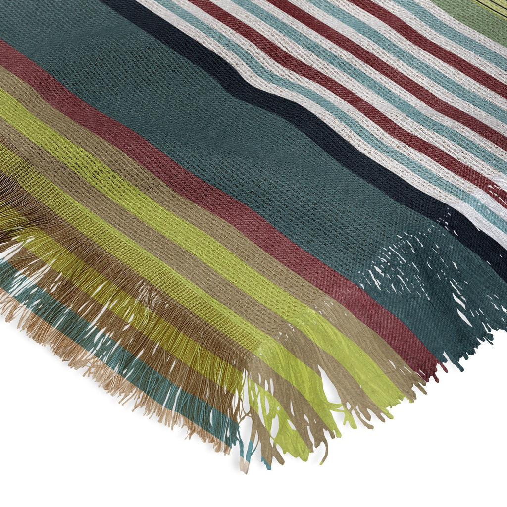 Marta Barragan Camarasa Colorful Stripe Delight Throw Blanket