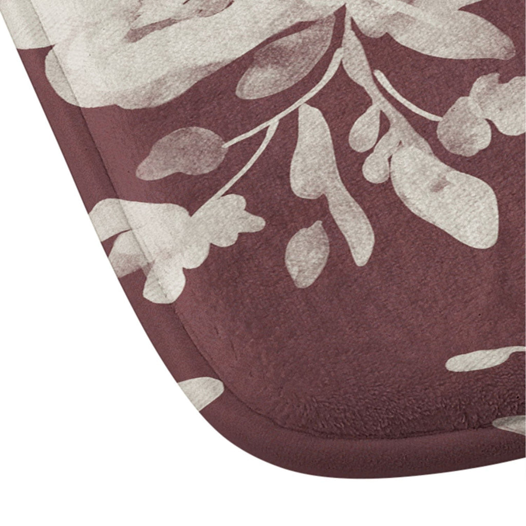 Marta Barragan Camarasa Antique Petal Romance Memory Foam Bath Mat
