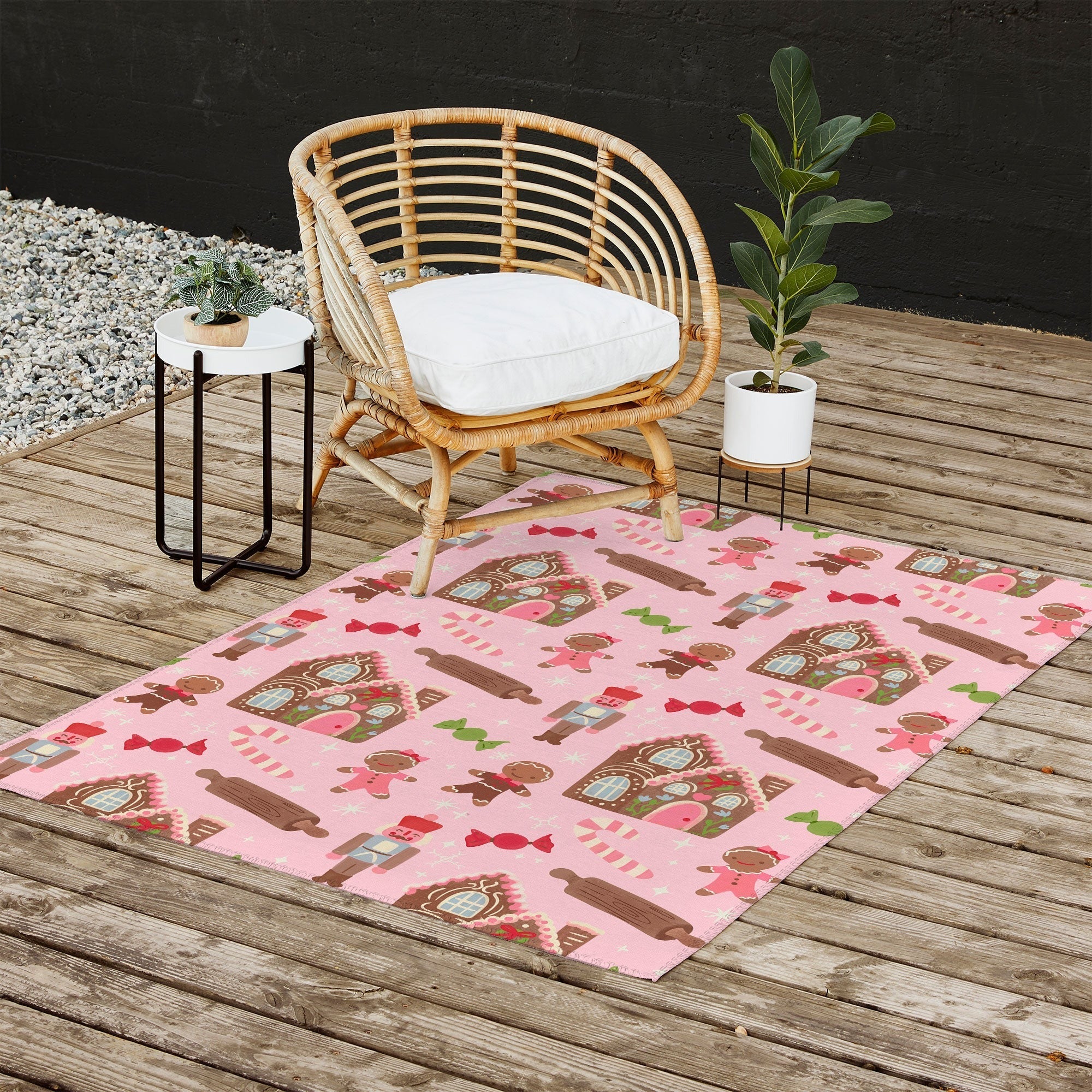 carriecantwell Sweet Christmas Holidays Outdoor Rug