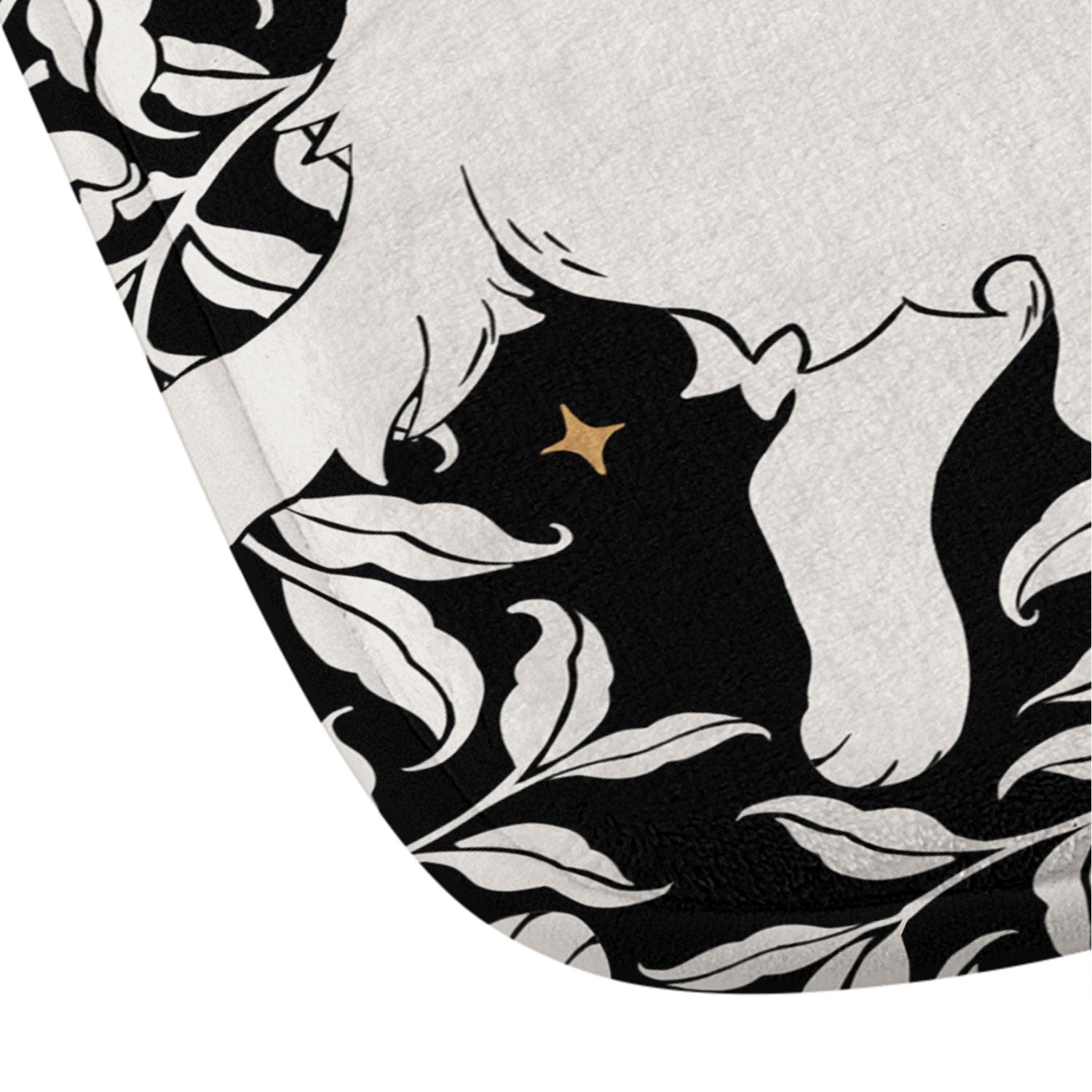 Avenie Celestial Cats Gold Memory Foam Bath Mat