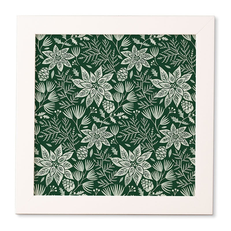 Pimlada Phuapradit Christmas Poinsettia Framed Wall Art