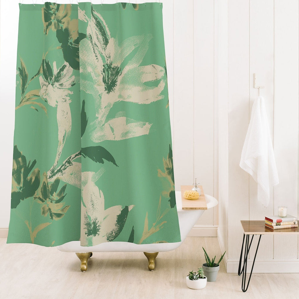 Gabriela Fuente Emma Green Shower Curtain