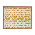 Jessica Molina Salute Gold Pattern on Cream Rectangular Tray