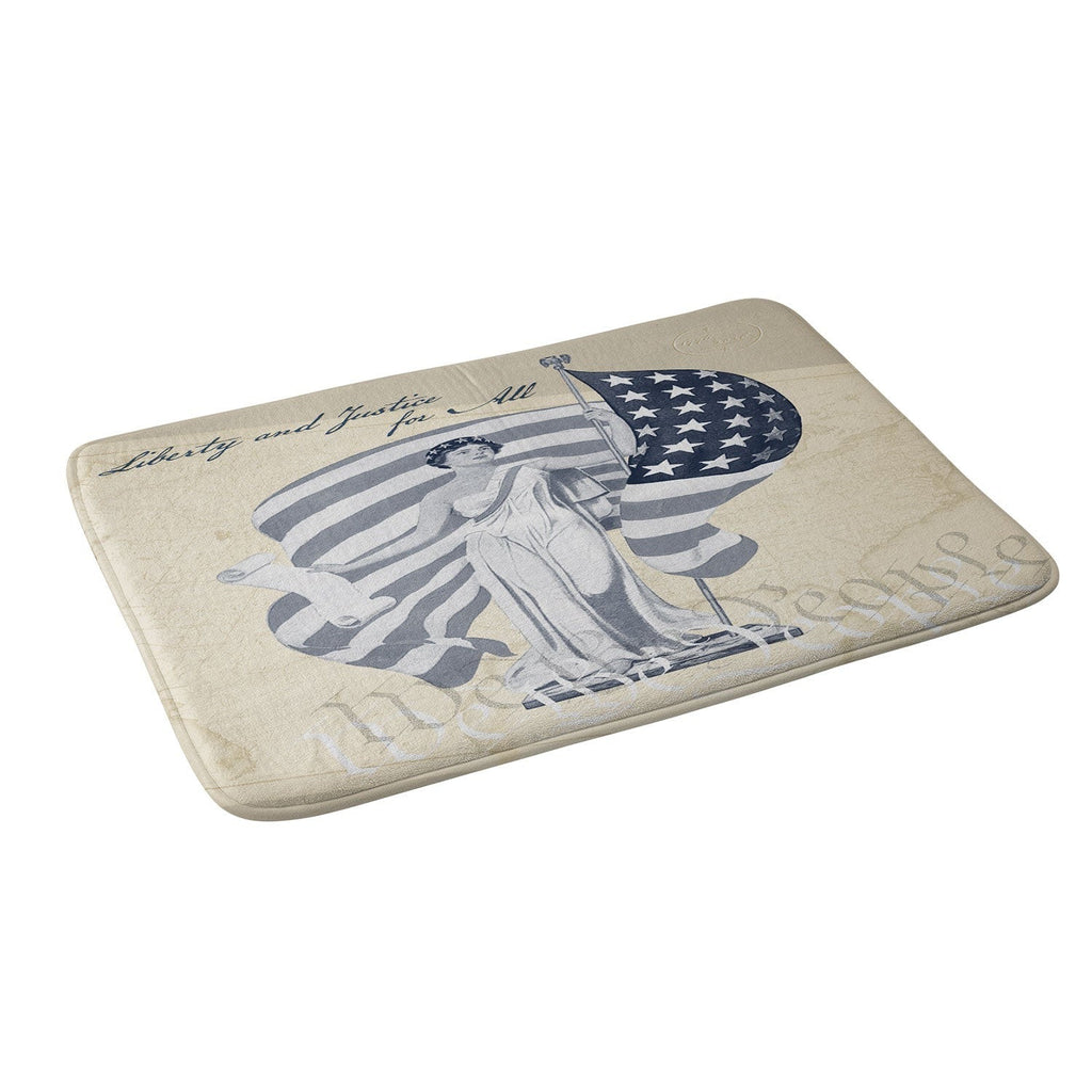 DENY Designs Liberty and Justice Woman Memory Foam Bath Mat