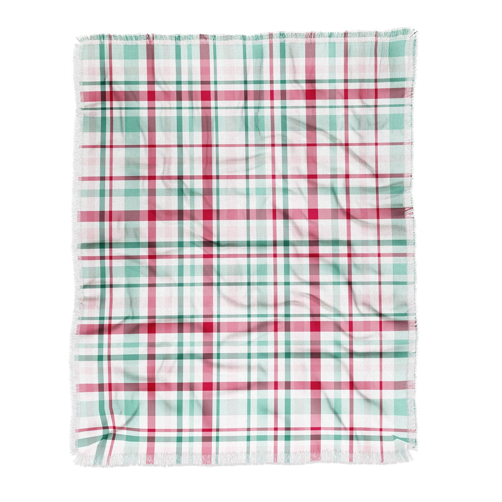 Lisa Argyropoulos Merry Vintage Plaid Throw Blanket