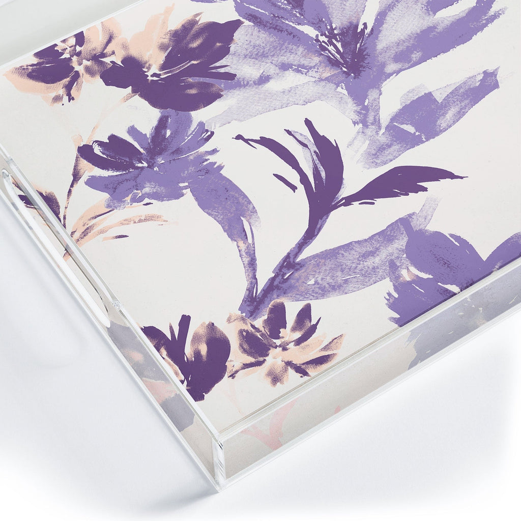 Gabriela Fuente Emma Classic Floral Acrylic Tray