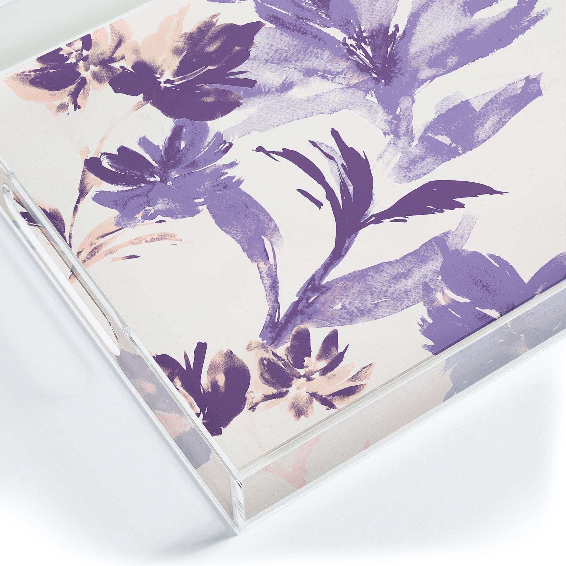 Gabriela Fuente Emma Classic Floral Acrylic Tray