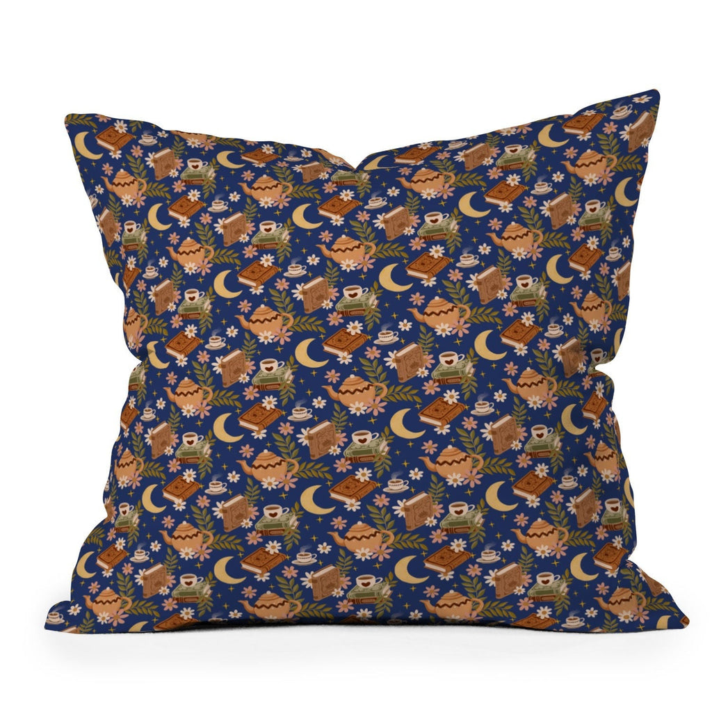 Avenie Moonlit Reading Nook II Outdoor Throw Pillow