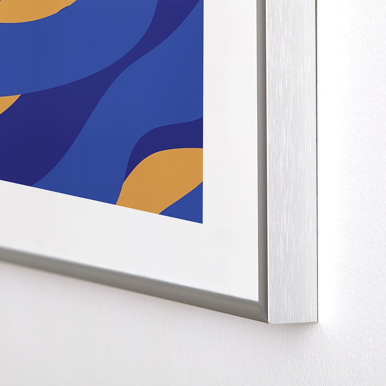 Camilla Foss Pebbles in Stream Metal Framed Art Print