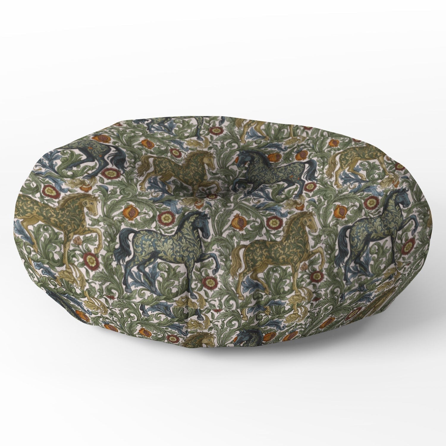 Marta Barragan Camarasa Renaissance Horse Garden Floor Pillow Round