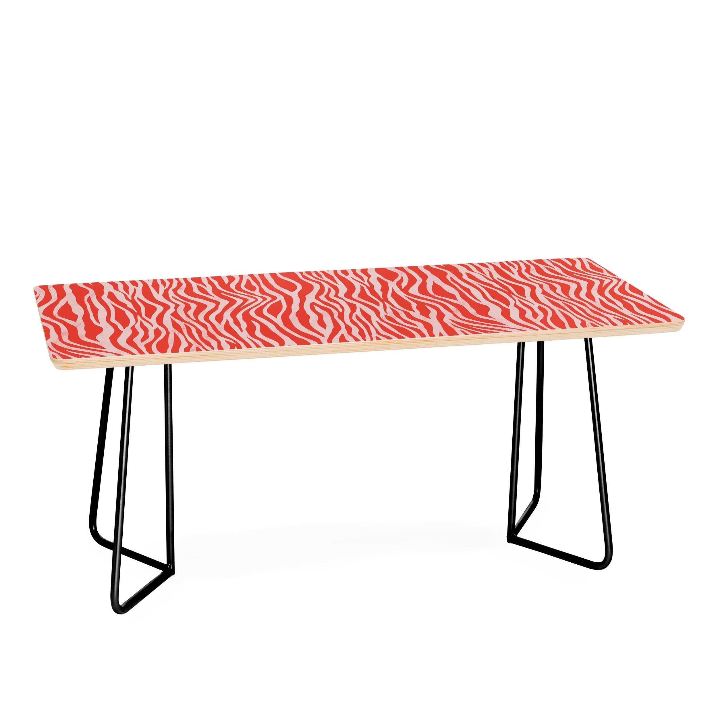Avenie BR Red Zebra Stripe Coffee Table
