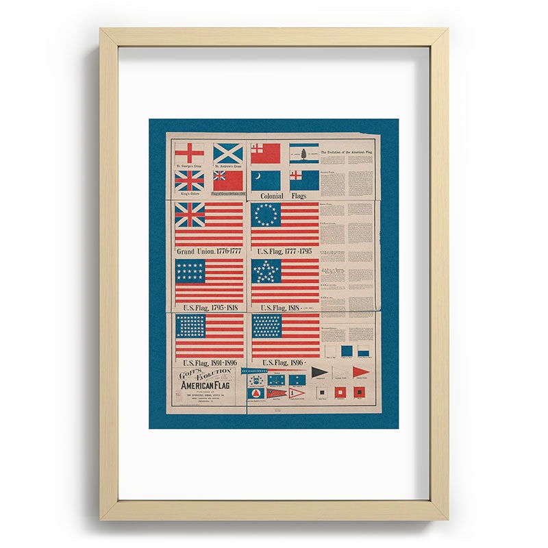 DENY Designs Goff s Evolution of the American Flag Recessed Framing Rectangle