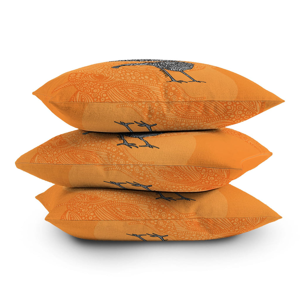 Valentina Ramos 3 Little Birds Throw Pillow