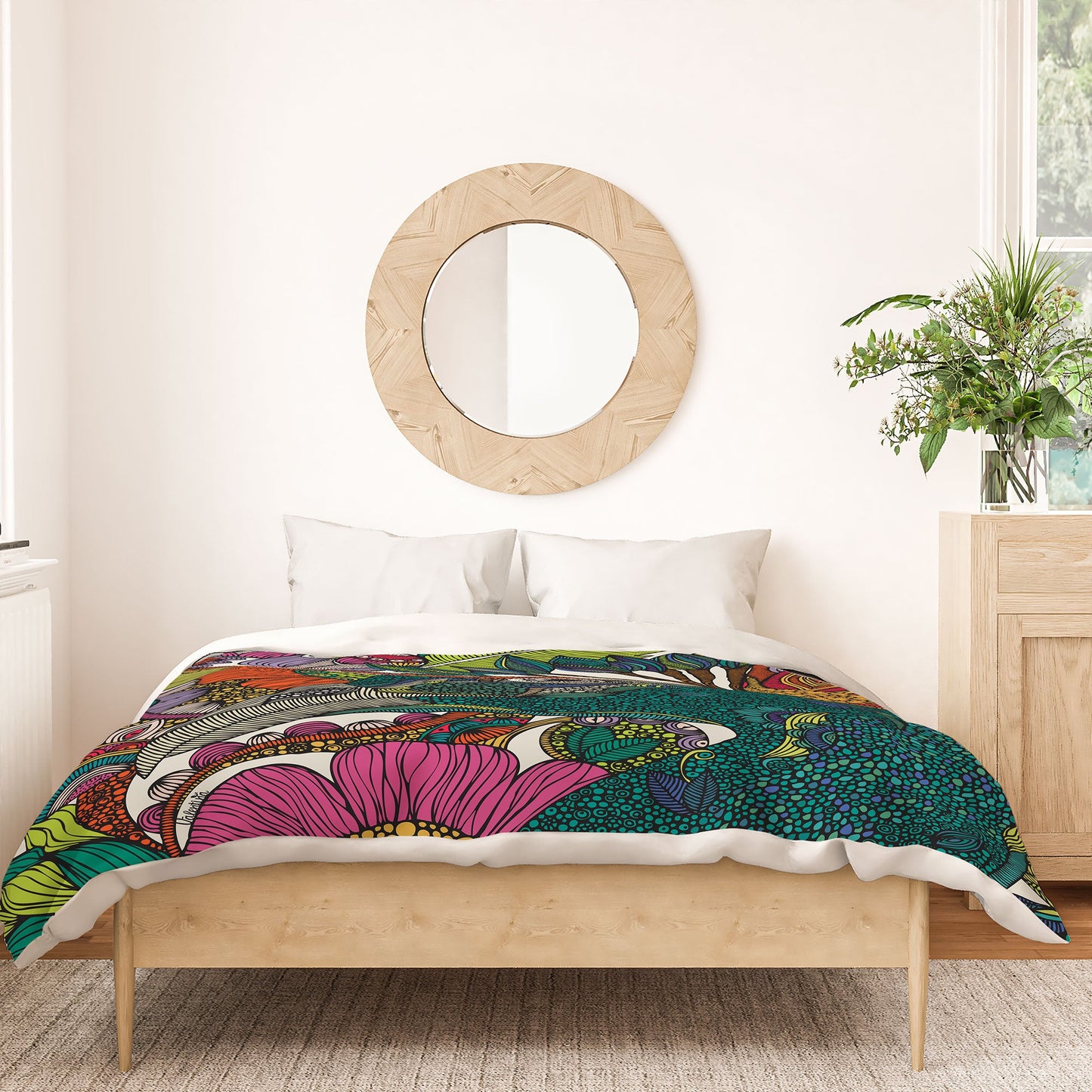 Valentina Ramos Alexis And The Flowers Duvet Cover
