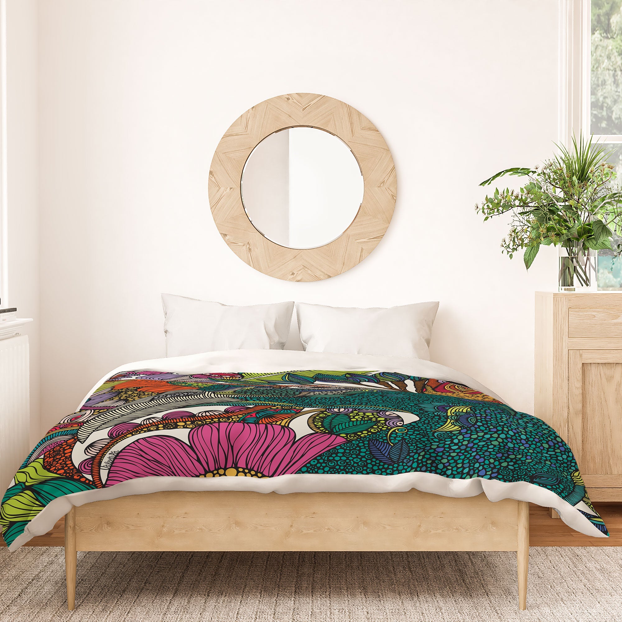 Valentina Ramos Alexis And The Flowers Duvet Cover