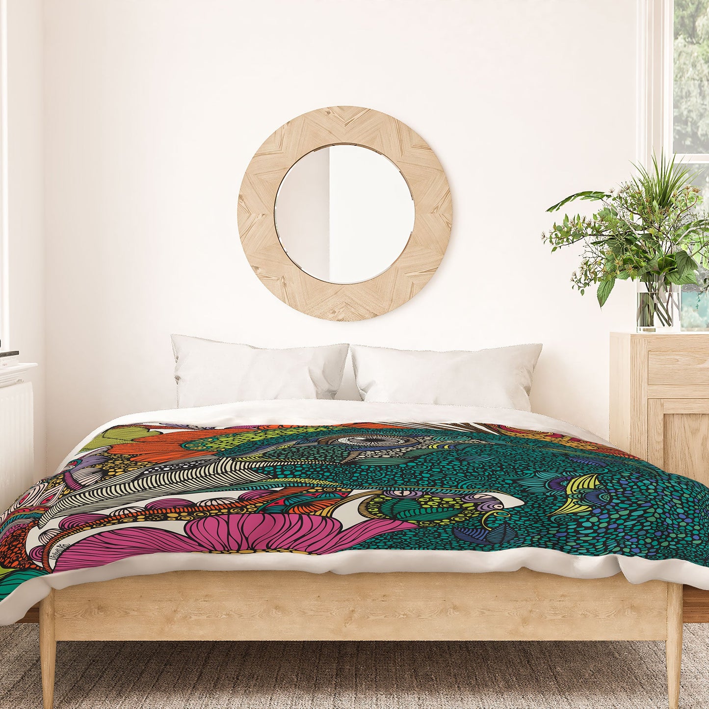 Valentina Ramos Alexis And The Flowers Duvet Cover