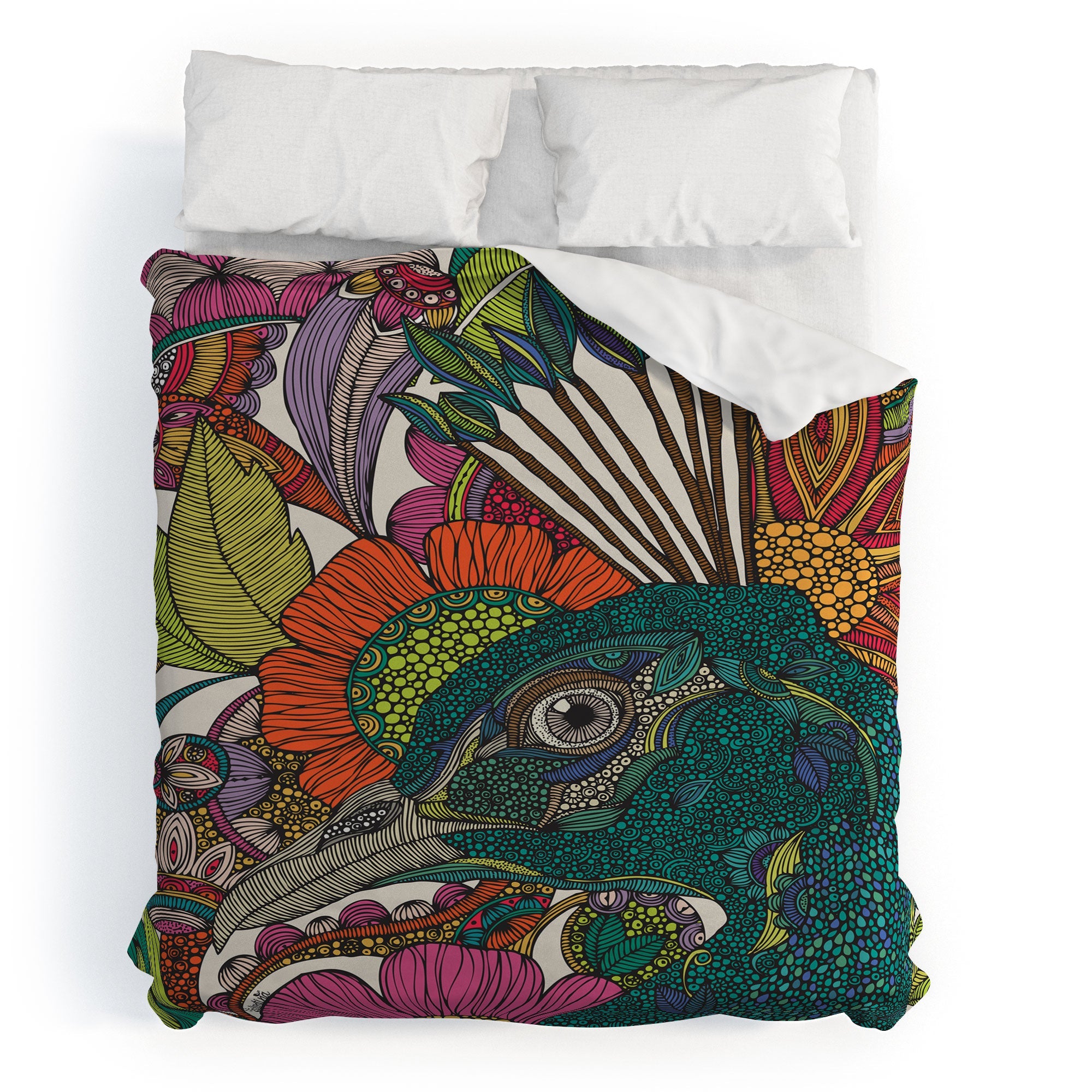 Valentina Ramos Alexis And The Flowers Duvet Cover